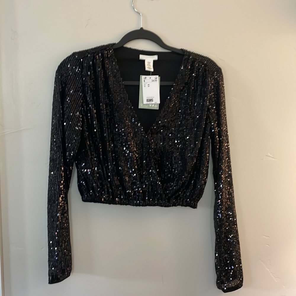 Brand new H&M sexy sequins crop top